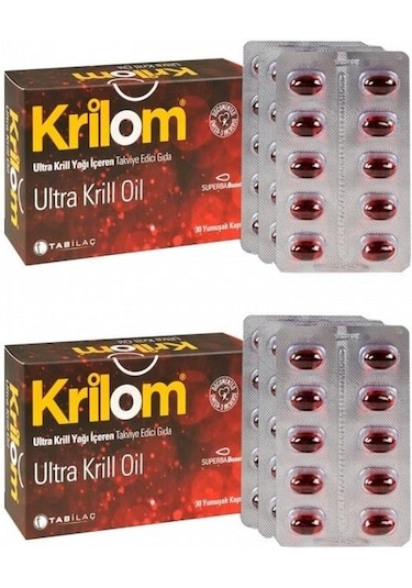 Krilom Ultra Krill Oil 30 Kapsül 2 Adet