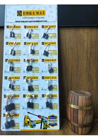 Matkap Sipiral Hilti El Aletleri Kömür Seti 16 Parça Matkap Kömürü Set Tamir Tadilat