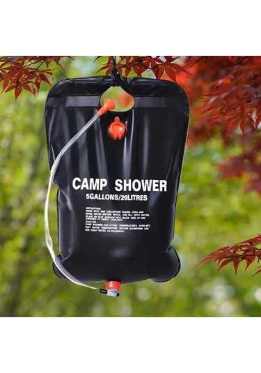 20l Katlanabilir Güneş Duş Çantası Açık Banyo Su Torbası Kamp