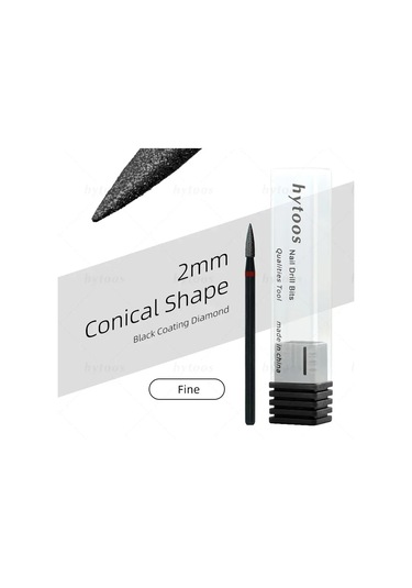 Hytoos Pro Siyah Elmas Tırnak Matkap Uçları Rus Tırnak Eti Ucu Tırnak Matkap Ölü Cilt Tırnak Eti Temizleyici Çivi Ön Tedavi Araçları Yellow