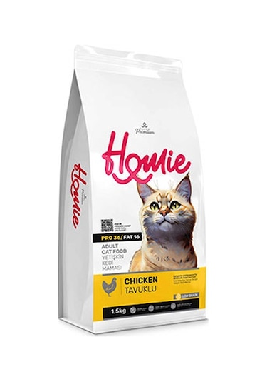 Homie Tavuklu Düşük Tahıllı Yetişkin Kedi Maması 1500 G
