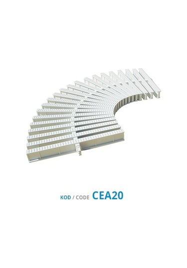 PİNA TEK GEÇME HAVUZ SAVAK IZGARASI - 20CM ''I'' KESİTLİ Y:24MM