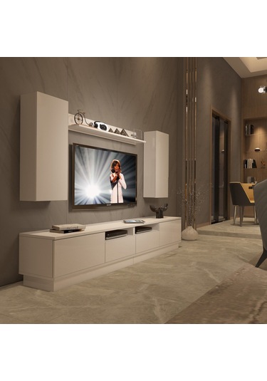 Decoraktiv Trendstyle 5220ds Slm Tv Ünitesi Tv Sehpası Beyaz