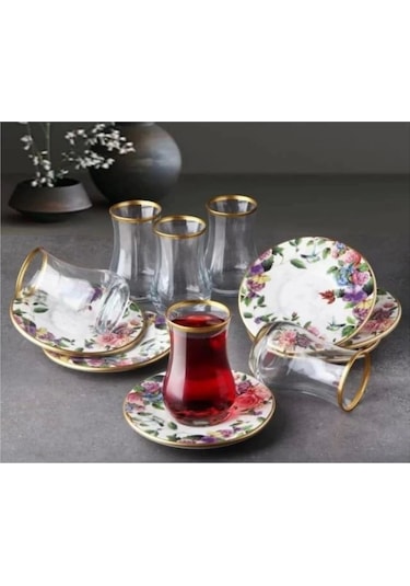 Gönül 4439 Flore Çay Bardağı Seti 6 Lı