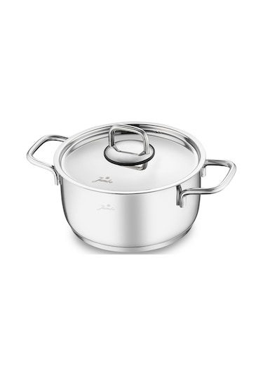 Jumbo Web New Myra 6 Parça Midi Çelik Tencere Seti Gümüş