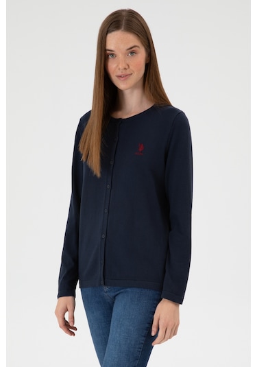 U.s. Polo Assn. Kadın Lacivert Hırka Triko 50313624-vr033 Lacivert