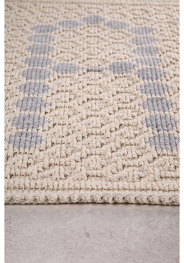 Bath Doğal Pamuklu 2'li Banyo Paspas Seti 60x100+50x60 Cm Gri Gri