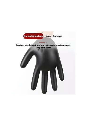 Eldiven Tek Kullanımlık Nitril Siyah Xl Lateks Eldiven Pvc