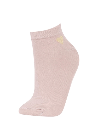 Defacto Kadın 5'li Pamuklu Patik Çorap V5122AZNSKR1 Çok Renkli