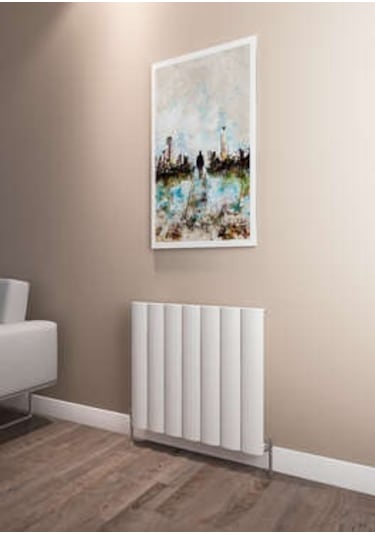 Warma Kavala Yatay Alüminyum Radyatör 660x600 Pütürlü Beyaz Ral 9016