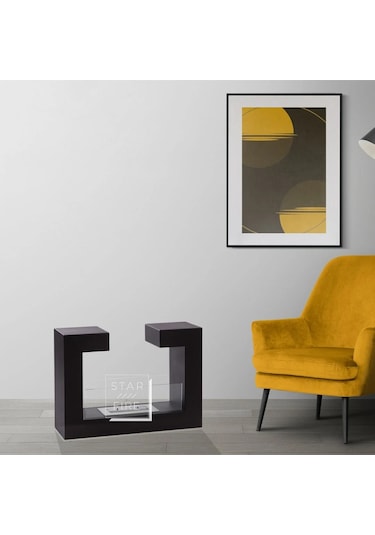 Starfire Stylish Taşınabilir Bioethanol Şömine Siyah
