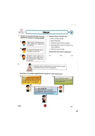 3.sınıf Deneme Sınavı - 4 Kitapcık