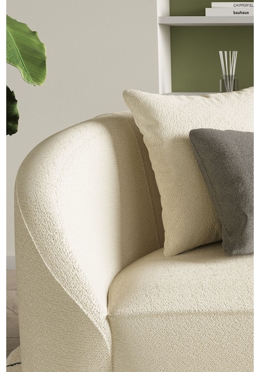 Modalife Teddy Köşe Takımı Krem