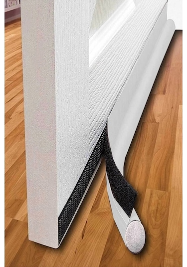 Beyaz Renkli Kapı Altı Rüzgar Önleyici Sünger 90 Cm 2 Adet