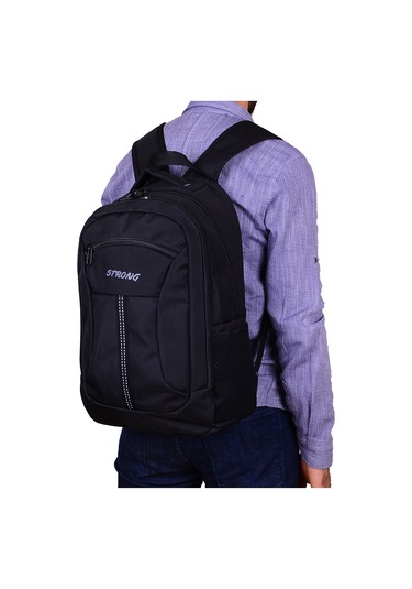Strong Okul Çantası. Günlük Sırt Çantası. Seyahat Çantası 201 Siy