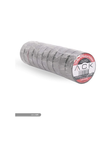 ACK PVC Elektrik İzolasyon Bandı Gri 8m
