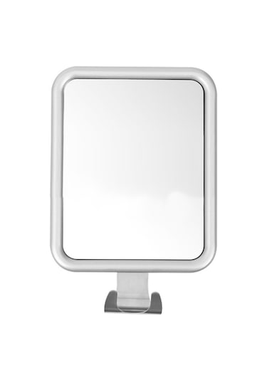 Hangfox Banyo Duş Anti-parmaklı Gözlük Ayna - Tıraş Ve Makyaj İçin, Sürekli Sünger İle Montaj, Deliksiz Ve Halka Tasarım, Gri-açık A1341900 Gümüş