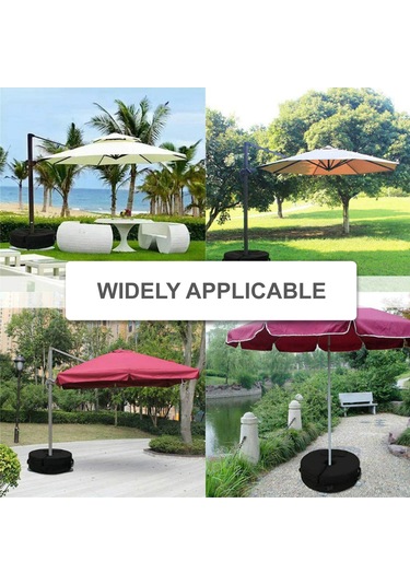 Aubyhe Siyah 900d Oxford Kumaş, 46x15cm, 8cm Delikli, Rulo Tasarım, Çadır & Şemsiye Sabitleyici, Toparlayıcı Kumaş, Dış Mekan Kullanıma Uygun, Hg0043