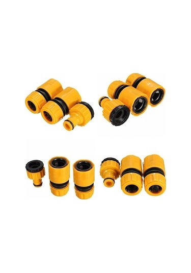 3 Adet 1/2 Inç 3/4 Inç Bahçe Su Hortumu Boru Bağlantısı Hızlı Musluk Konnektörü Adaptörü Diğer