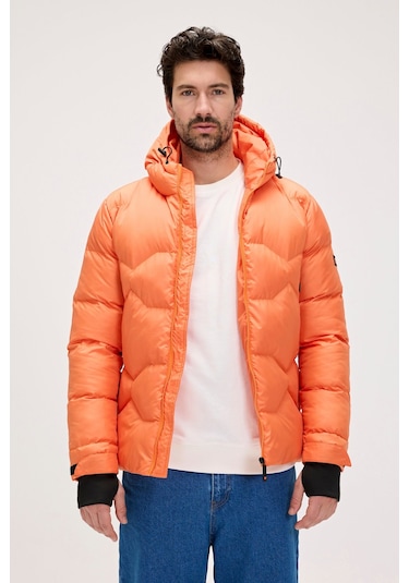 Axel Turuncu Erkek Kapüşonlu Mont-orange Turuncu