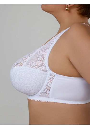 Diorella Fashion Dantel Sütyen Büyük Beden 402356618 Beyaz