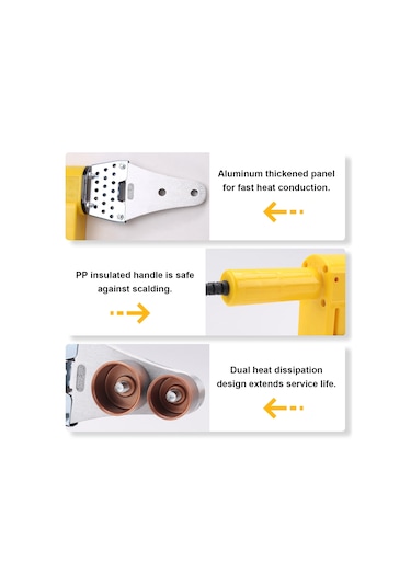 Xurunkeji Ppr Su Borusu Isı Sigortası Su Borusu Sabit Sıcaklık Pe Hidroelektrik Mühendisliği Hızlı Isıtma Kaynak Makinesi Ab Fişi
