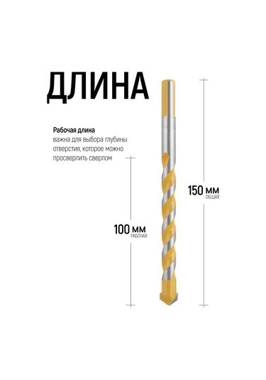 Fıt Fınch Industrıal Tools Fıt Beton Ve Metal İçin Karbür Matkap Ucu 12 X 150 Mm Vk8s 296160243