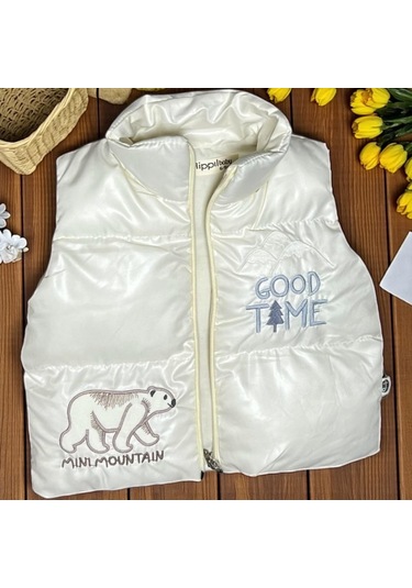 Good Tıme Şişme Yelek Ekru