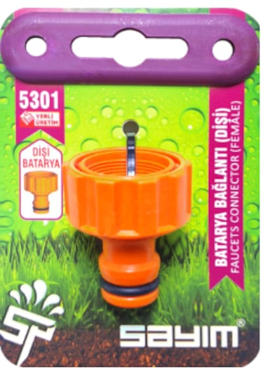 Bahçe Hortumu Otomatik Musluk Bataryası Bağlantı Dişi 1/2 1 Adet