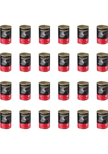 Challenge Sığır Etli Yetişkin Köpek Konservesi 24 x 400 G