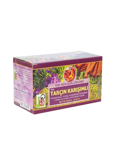 Tarçın Karışımlı Bitkisel Çay 20 Süzen Poşet