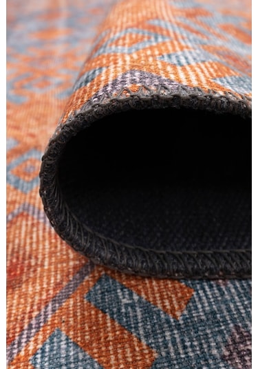 Funk Modern Dokuma Taban Dekoratif Turuncu Halı (Al 06)