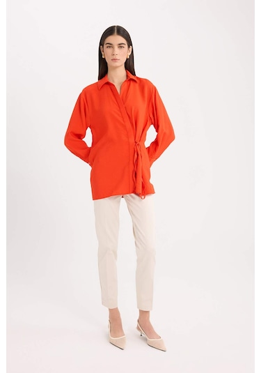 DeFacto Sigaret Normal Bel Düz Paça Saten Kumaş Pantolon J8743AZ25SMBG687 DeFacto Sigaret Normal Bel Düz Paça Saten Kumaş Pantolon J8743AZ25SMBG687