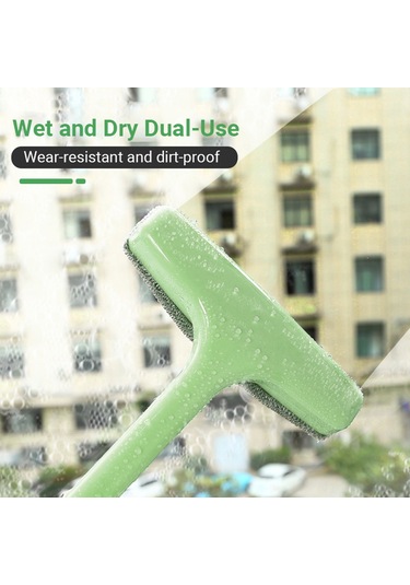 Samdoo Yeşil Kısa Tip Uzun Kollü Perde Temizleme Fırçası - Toz Ve Toz Toplamak İçin Tüy Dökmeyen Pp + Tüy Malzeme