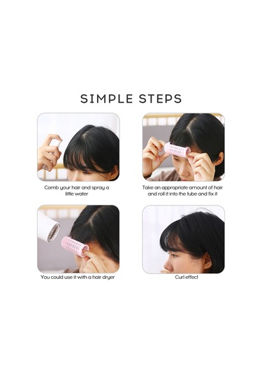 Vkemall "taşınabilir Saç Maşası Seti - 36 Adet Nylon Saç Kıvırıcı + 6 Kristal Klips İle Pratik Şekillendirme"