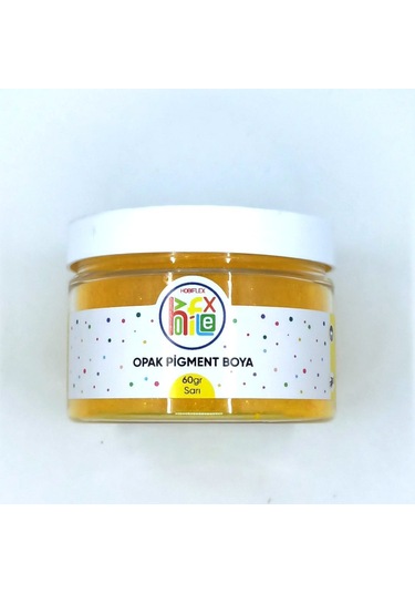 Epoksi Reçine Pigment Opak Toz Boya Sarı Renk 60 G