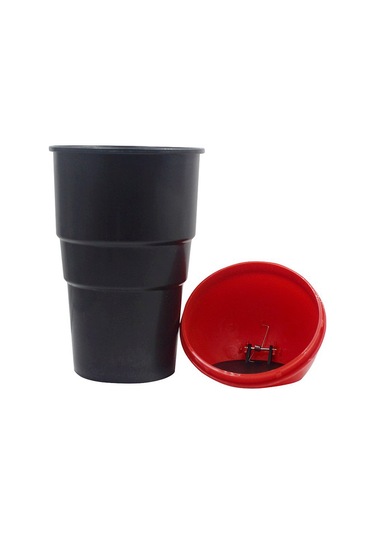 Homyl Oto Araba Çöp Tutucu Kutusu Toz Sepeti Tenekesi Kırmızı Kırmızı