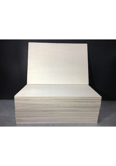 Mobilreyon Kavak Kontraplak 10 Adet- A4 Ebat (Yakma-Dağlama-Hobi)