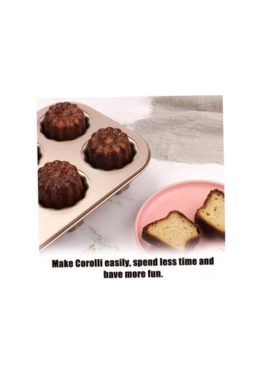 Besthome1 12 Lü Karbon Çelik Fırın Kalıbı - Kanel, Ekmek, Muffin, Kek İçin - 35x26.5 Cm - 230 C Isı Dayanıklı Diğer