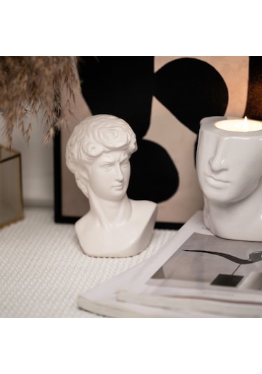 Karaca Home Senator Dekoratif Biblo Beyaz - 300.23.01.0354