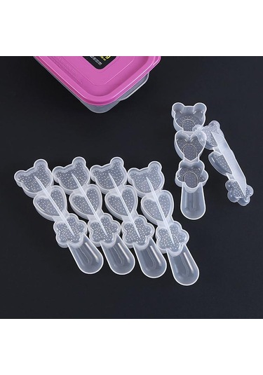 Karikatür Şekli Pirinç Topu Seti Suşi Rulo Suşi Kalıp Pirinç Topu Pirinç Topu Bento Basın Kalıp Japon Dıy Araçları Mutfak Aksesuarları Şeffaf