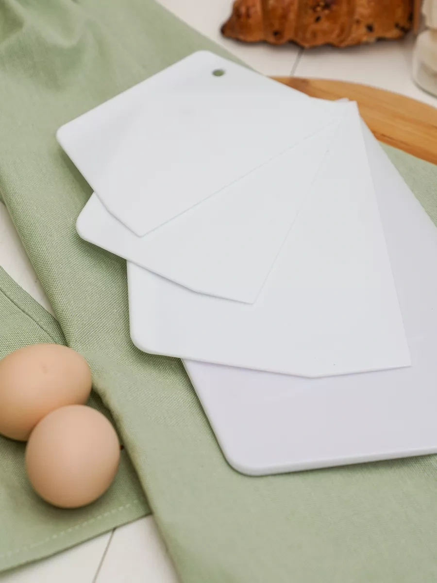 Topichome Hamur İçin Plastik Pasta Spatulası 13,5 Cm 47443337 Beyaz