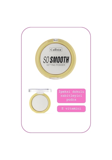 Callista So Smooth Setting Powder Makyaj Sabitleyici Toz Pudra - 01 Bake Me Up - Transparan