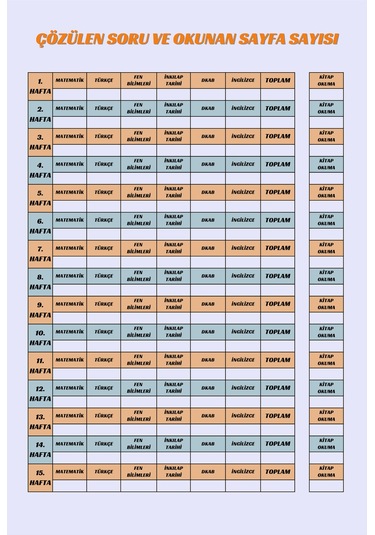 Hedef Lise Planlama Defteri-benim Hikayem Yeşil