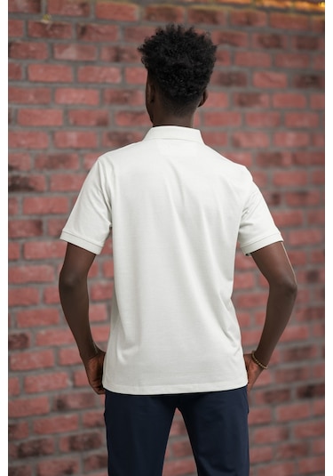 Advante Regular Fit Likralı Pano Desenli Polo Yaka T-shirt Mint