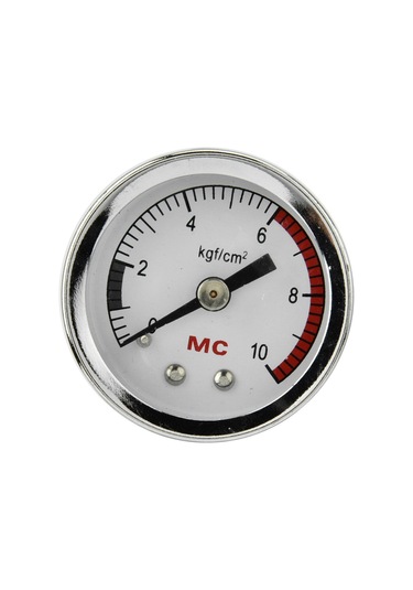 Qingmipy Dıy Su Bitkileri Akvaryum Karbon Dioksit Co2 Manometresi, Metal Tank Basınç Ölçer, 6 4mm Pu Boru Bağlantısı, 1-10 Kgf/cm² Aralığı