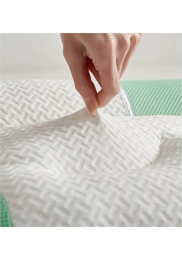 Trendooze Antika Beyaz 23.62x15.75 Inch Boyun Yastığı Uyku Destek Ev Yurt Kullanımı Beyaz