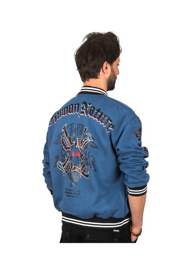 Deepsea Erkek Indigo Mavi Çıtçıtlı Kolej Mont 2304764 İndigo