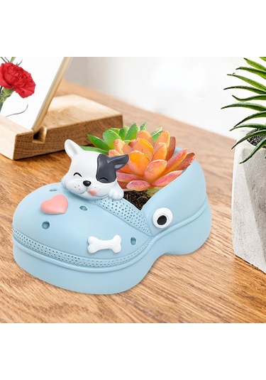 Suntek Karikatür Saksı Centerpiece Bahçe Ofis Pencere İnek