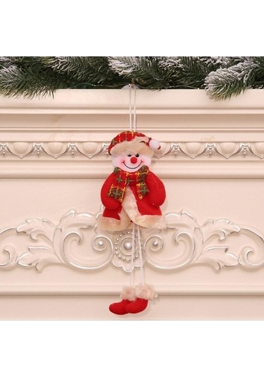 Lijinxu Noel Asılı Duvar Süsleri Bez Bebek Kolye Parti